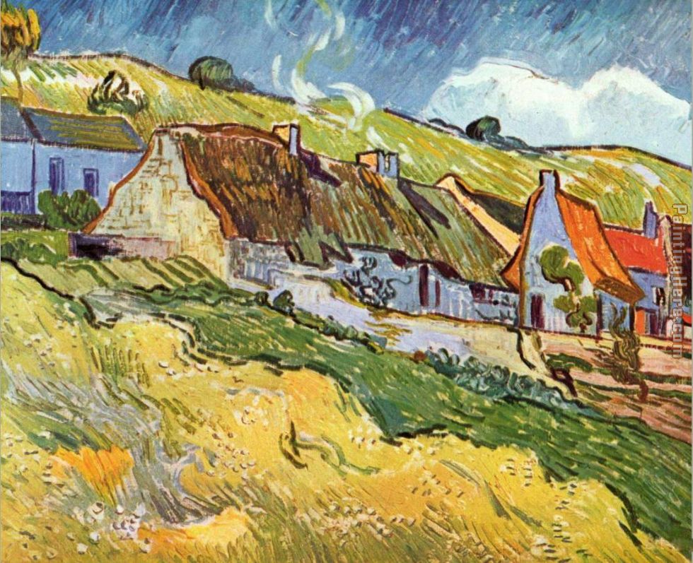 Farmer Huts in Auvers painting - Vincent van Gogh Farmer Huts in Auvers art painting